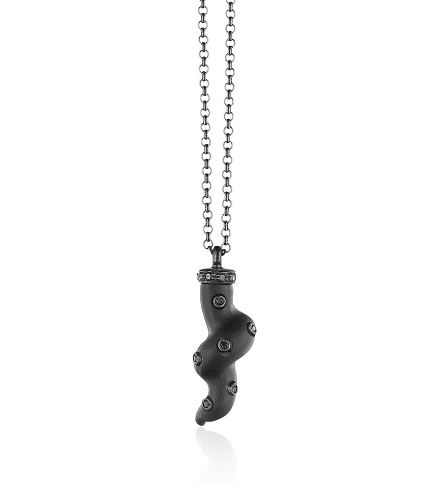 "HORN" — hand-carved cameo necklace by AMEDEO