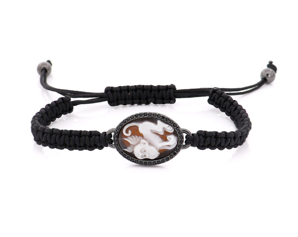 "MONKEY" — hand-carved cameo bracelet by AMEDEO