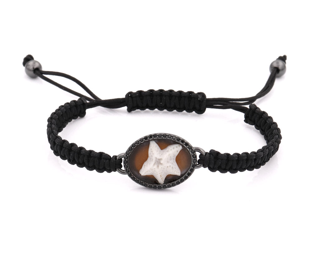 "STARFISH" — hand-carved cameo bracelet by AMEDEO