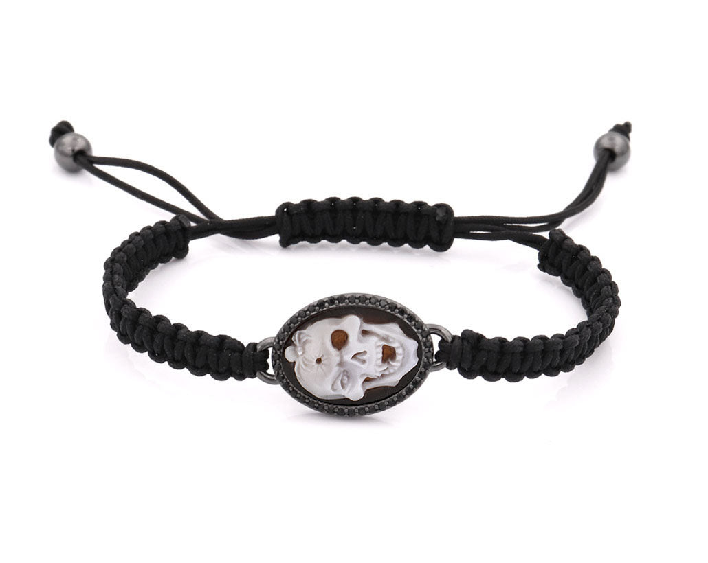 "MEMENTO MORI" — hand-carved cameo bracelet by AMEDEO