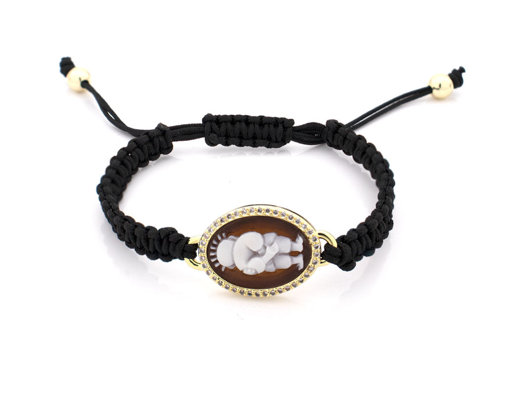 "HANDALA" — hand-carved cameo bracelet by AMEDEO