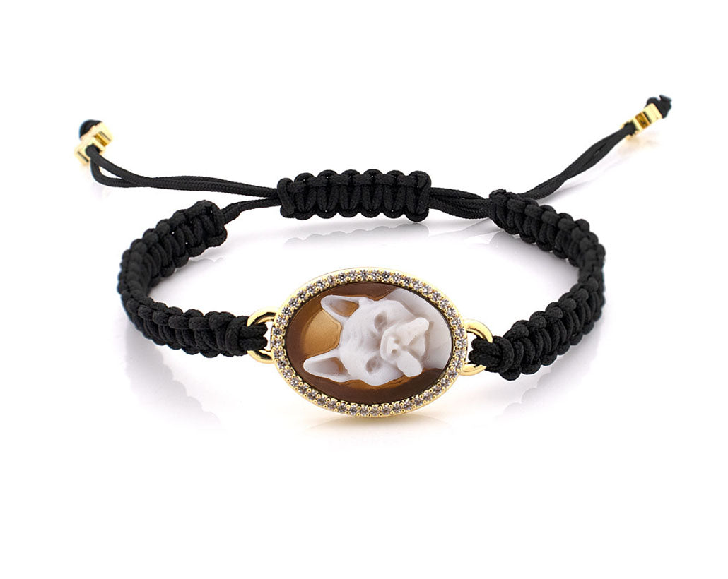 "LOYAL SOUL" — hand-carved cameo bracelet by AMEDEO