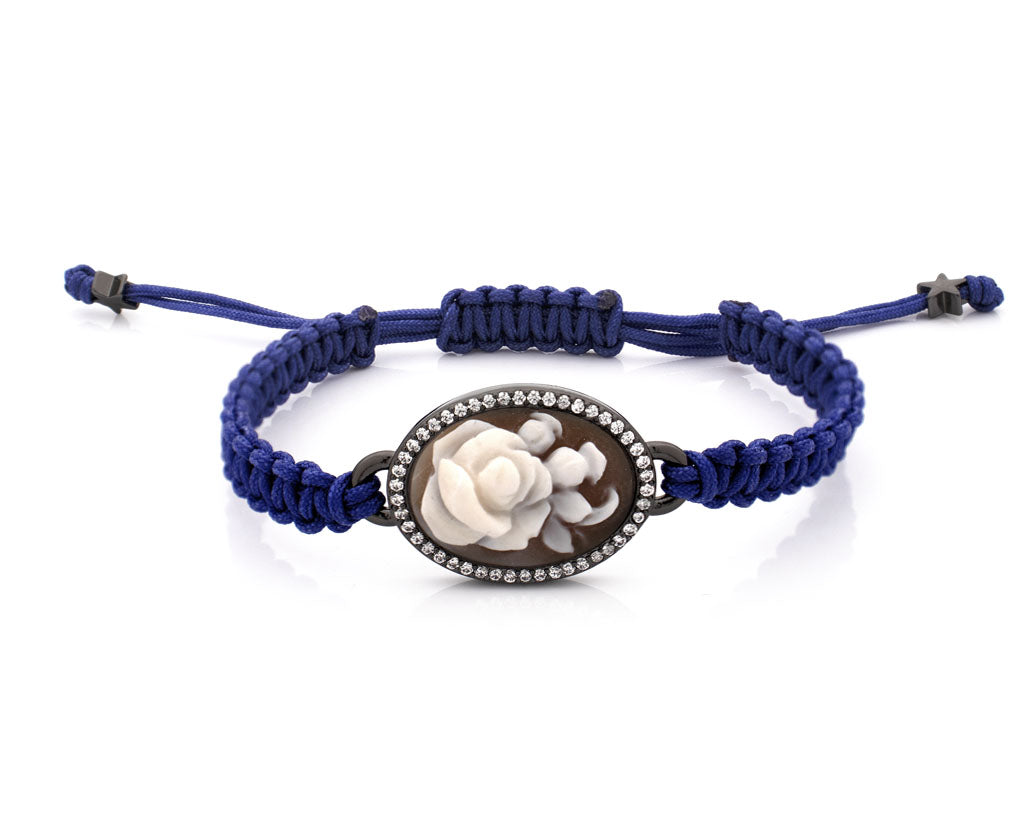 "ROSE" — hand-carved cameo bracelet by AMEDEO