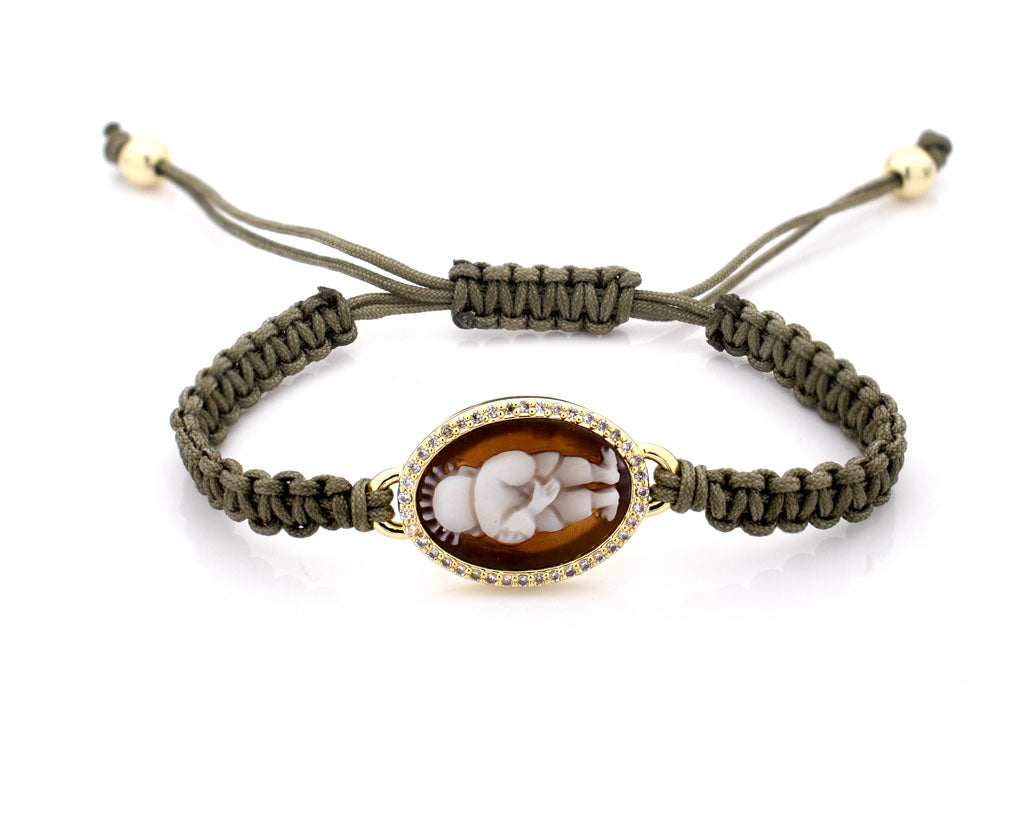 "HANDALA" — hand-carved cameo bracelet by AMEDEO