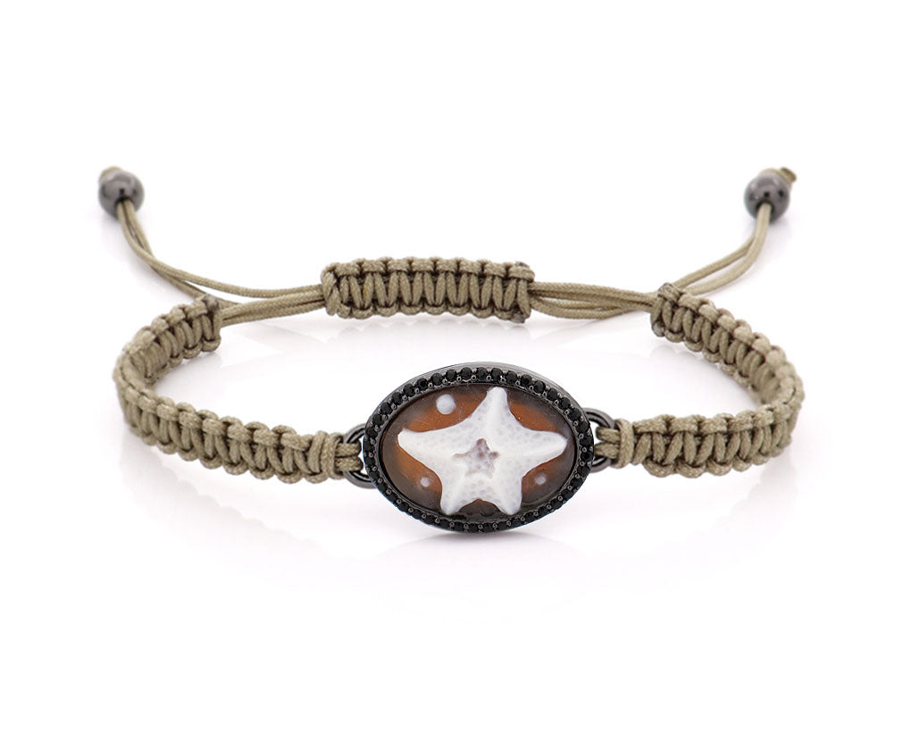 "STARFISH" — hand-carved cameo bracelet by AMEDEO
