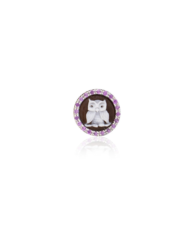 "OWL" — hand-carved cameo watch studs by AMEDEO