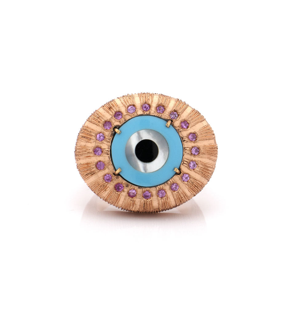 "EVIL EYE" - SMALL — hand-carved cameo ring by AMEDEO
