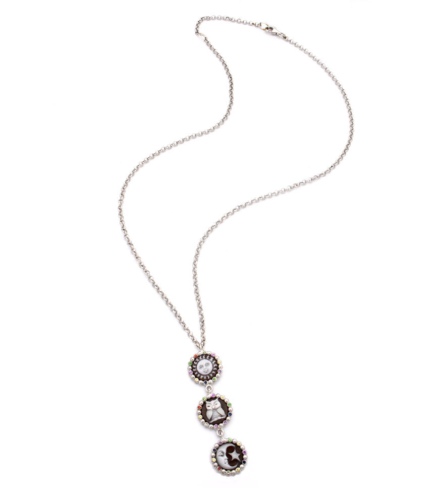 "DAY & NIGHT" — hand-carved cameo necklace by AMEDEO