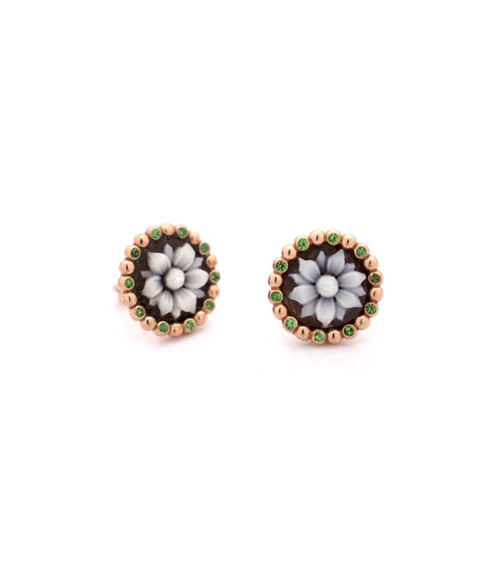 "MINI" EARRINGS — hand-carved cameo earrings by AMEDEO