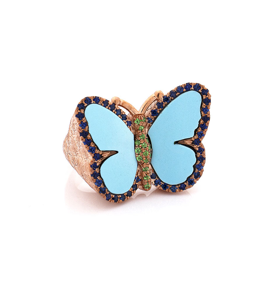 "WINGS OF EDEN" — hand-carved cameo ring by AMEDEO