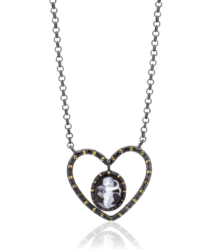 "ETERNAL LOVE" — hand-carved cameo necklace by AMEDEO