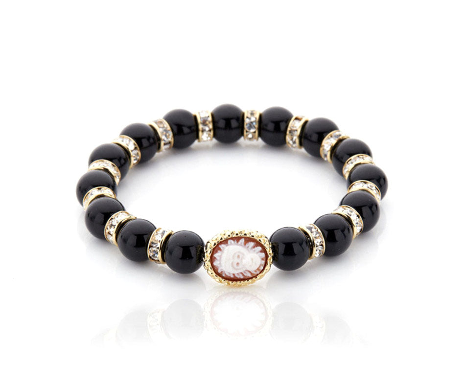 "GORILLA" — hand-carved cameo bracelet by AMEDEO