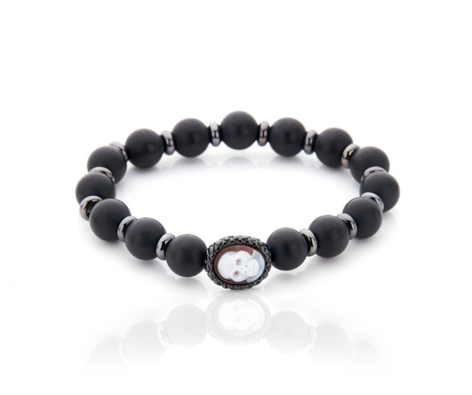 "GORILLA" — hand-carved cameo bracelet by AMEDEO