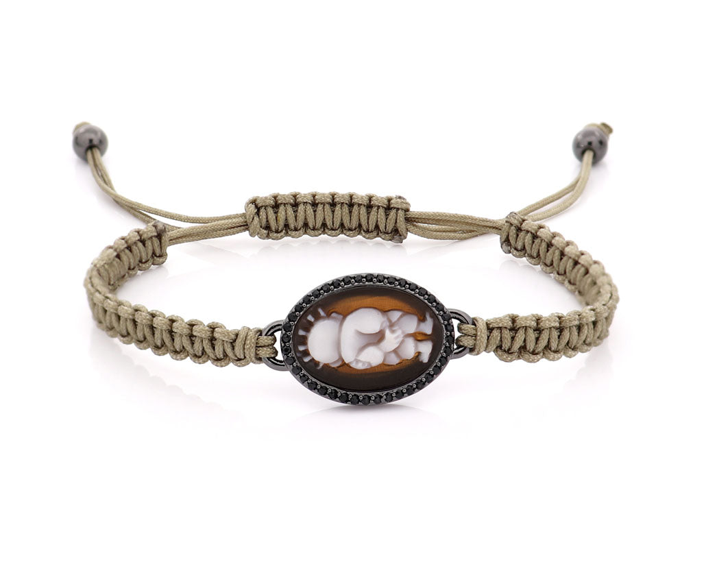 "HANDALA" — hand-carved cameo bracelet by AMEDEO