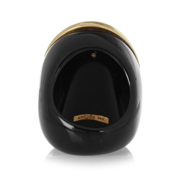 "CROWN" — hand-carved cameo ring by AMEDEO