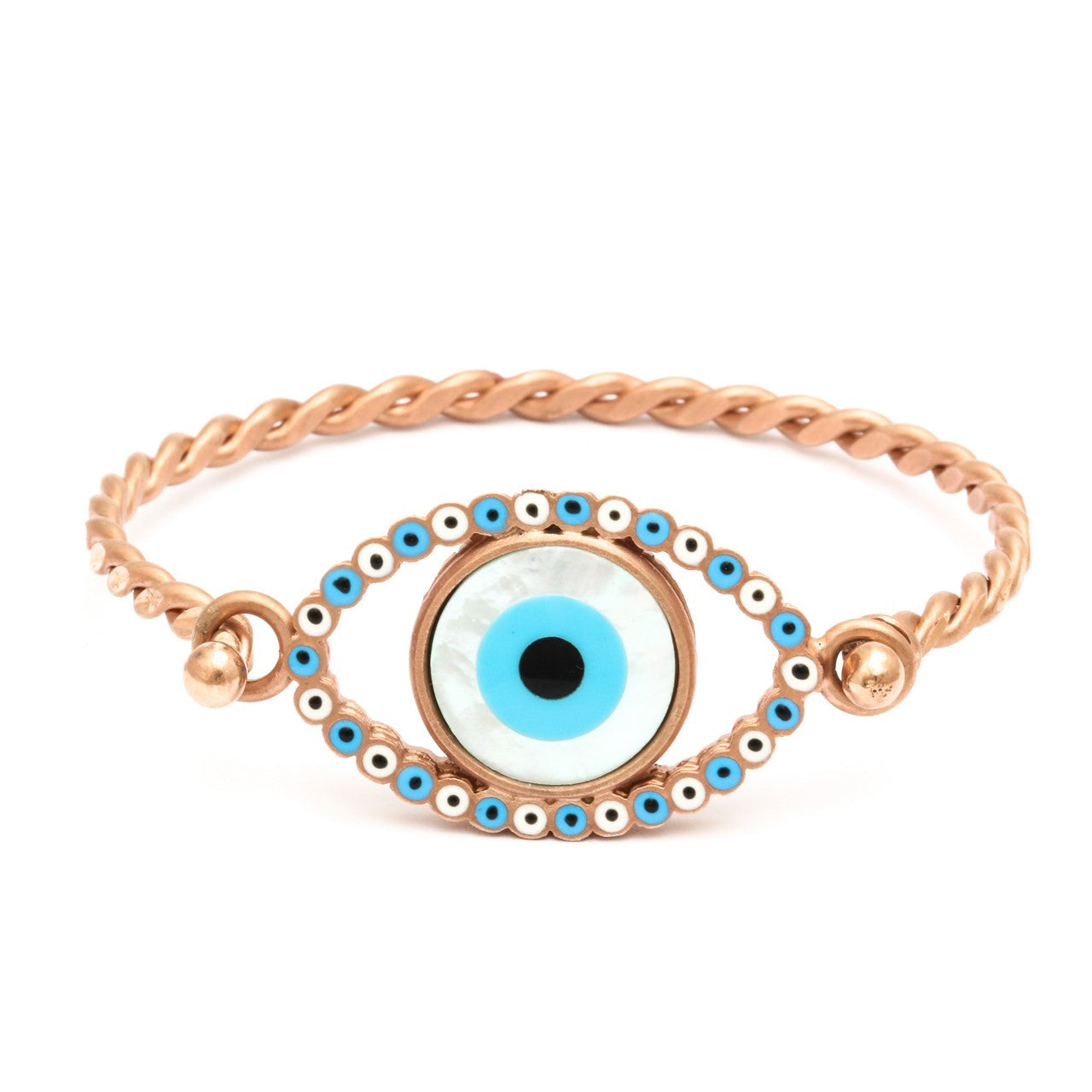 "Evil Eye" rose rhodium