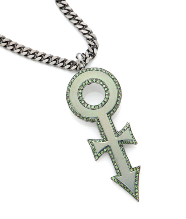 “PRINCE OF PEACE” - GREEN — hand-carved cameo necklace by AMEDEO
