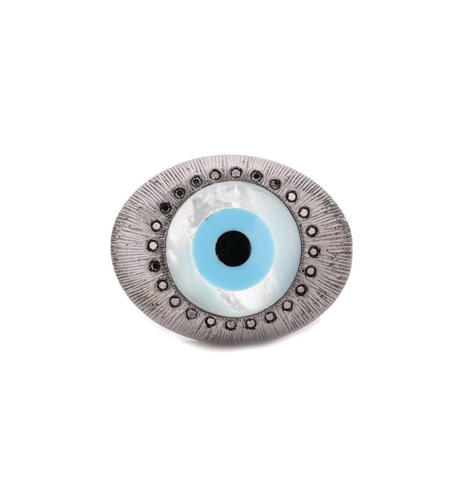 "EVIL EYE" - BLACK RHODIUM