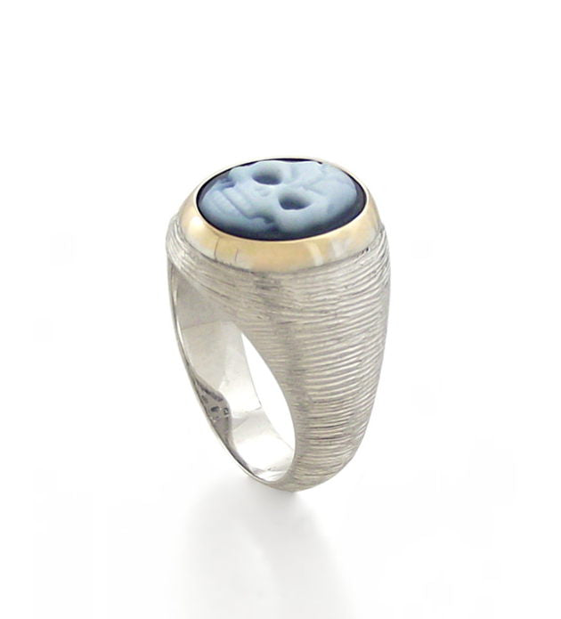 Mini "SKULL" Gold accent