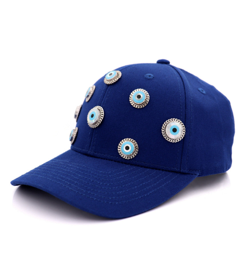 "EVIL EYES" — hand-carved cameo cameo cap by AMEDEO