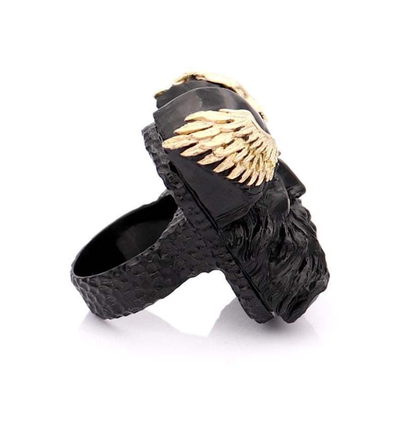 "ODIN" — hand-carved cameo ring by AMEDEO