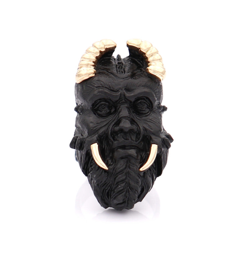 "LOKI" — hand-carved cameo ring by AMEDEO