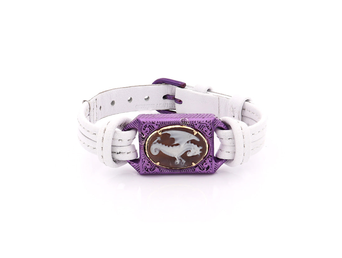 "DAENERYS" — hand-carved cameo bracelet by AMEDEO