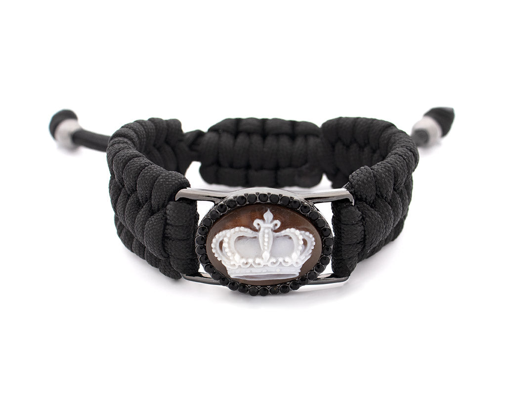 "CROWN" — hand-carved cameo bracelet by AMEDEO