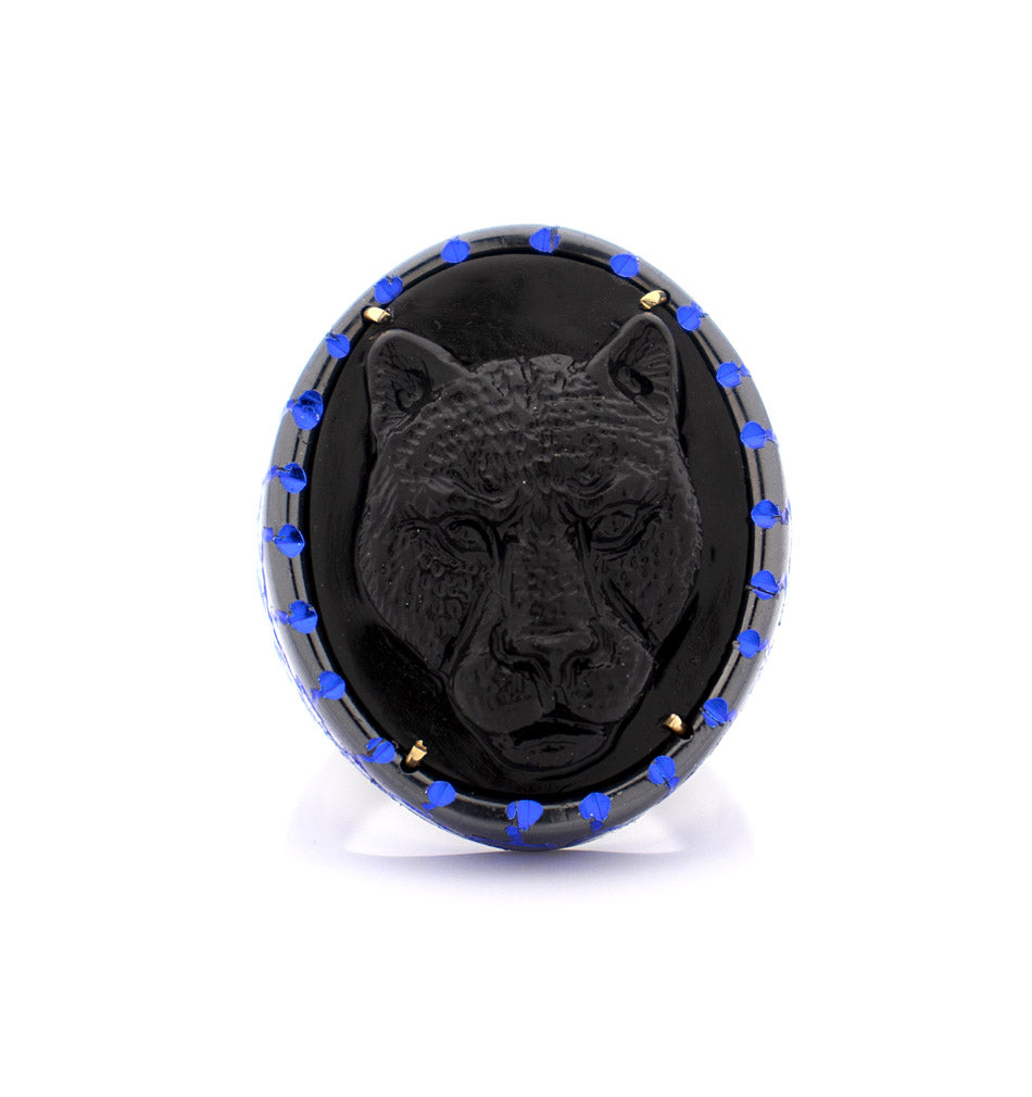 "PUMA" — hand-carved cameo ring by AMEDEO