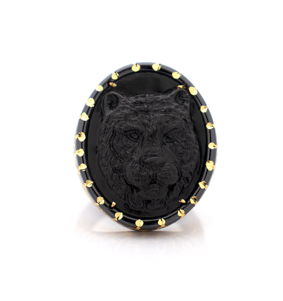 "TIGER" — hand-carved cameo ring by AMEDEO