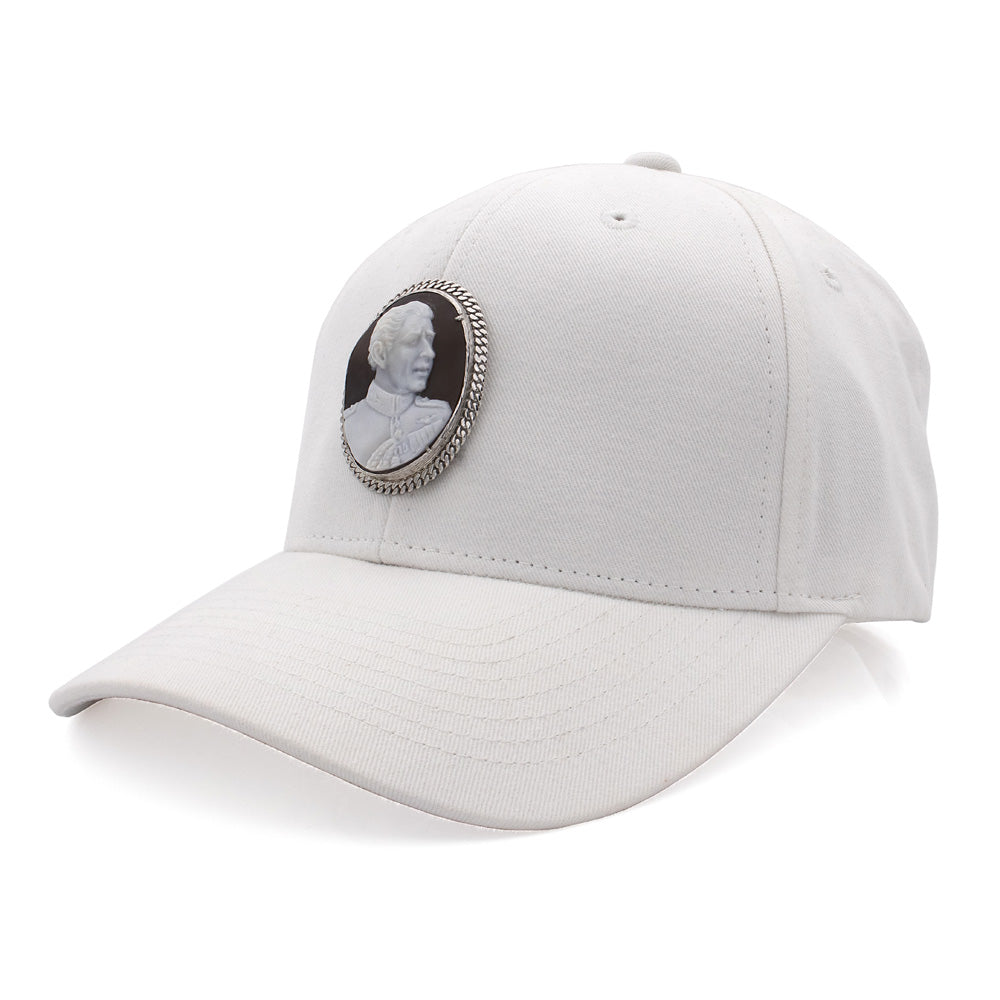 "THE CROWN" — hand-carved cameo cameo cap by AMEDEO