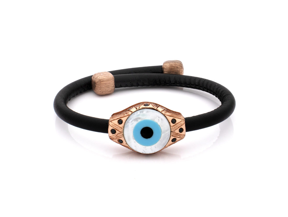 "EVIL EYE" — hand-carved cameo bracelet by AMEDEO