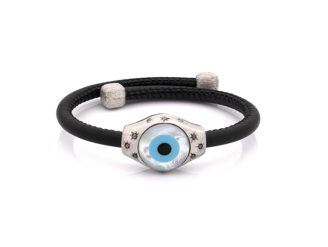 "EVIL EYE" — hand-carved cameo bracelet by AMEDEO