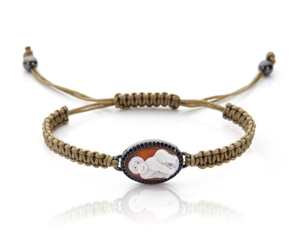 "DJALA" — hand-carved cameo bracelet by AMEDEO