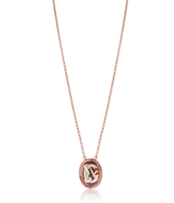 Initial "G" — hand-carved cameo necklace by AMEDEO