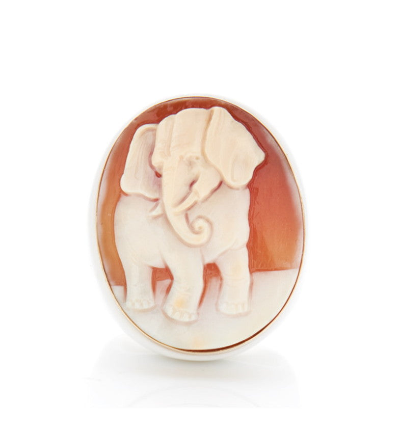 Elephant on sale cameo ring