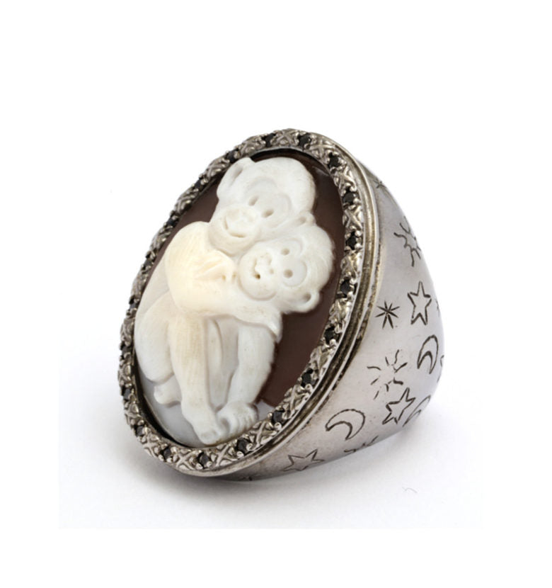 Amedeo cameo clearance ring